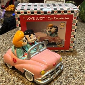 Pink and Orange Convertible Toy Car with Vintage Style
